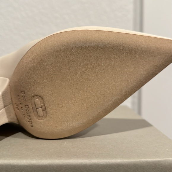 Ivory Leather Dee Ocleppo Wedge Pumps Size 6 - Picture 8 of 12